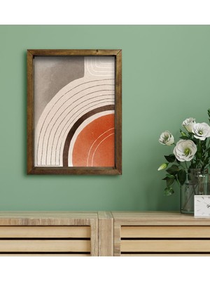 Bk Gift Otel Odası Konseptli Doğal Masif Ahşap Çerçeveli Tablo 30 x 40 cm - 47