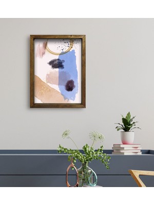 Bk Gift Otel Odası Konseptli Doğal Masif Ahşap Çerçeveli Tablo 45 x 65 cm - 65