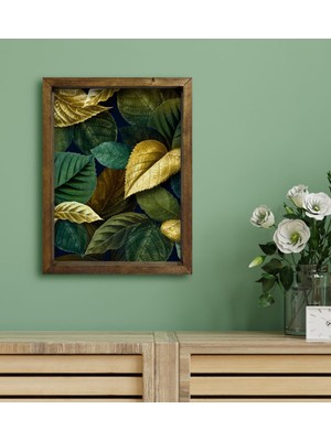 Bk Gift Otel Odası Konseptli Doğal Masif Ahşap Çerçeveli Tablo 30 x 40 cm - 119