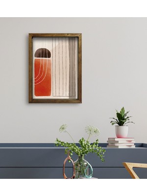 Bk Gift Otel Odası Konseptli Doğal Masif Ahşap Çerçeveli Tablo 45 x 65 cm - 49