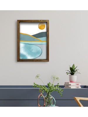 Bk Gift Otel Odası Konseptli Doğal Masif Ahşap Çerçeveli Tablo 45 x 65 cm - 35