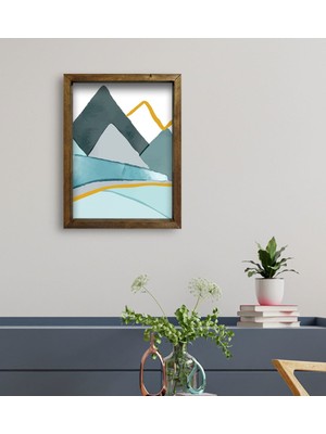 Bk Gift Otel Odası Konseptli Doğal Masif Ahşap Çerçeveli Tablo 45 x 65 cm - 34