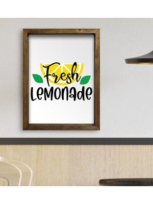 Bk Gift Cafe & Bar & Restaurant Konseptli Doğal Masif Ahşap Çerçeveli Tablo 45 x 65 cm - 3