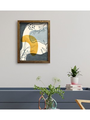 Bk Gift Otel Odası Konseptli Doğal Masif Ahşap Çerçeveli Tablo 45 x 65 cm - 86
