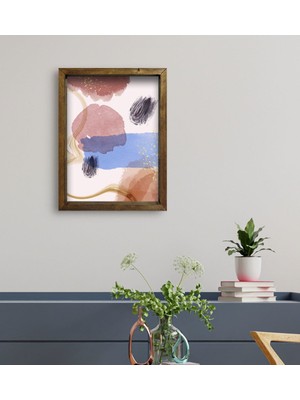 Bk Gift Otel Odası Konseptli Doğal Masif Ahşap Çerçeveli Tablo 45 x 65 cm - 63