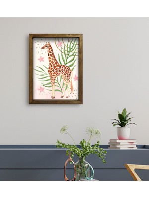 Bk Gift Otel Odası Konseptli Doğal Masif Ahşap Çerçeveli Tablo 45 x 65 cm - 58