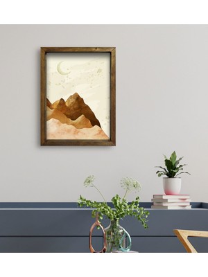 Bk Gift Otel Odası Konseptli Doğal Masif Ahşap Çerçeveli Tablo 45 x 65 cm - 41