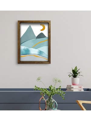 Bk Gift Otel Odası Konseptli Doğal Masif Ahşap Çerçeveli Tablo 45 x 65 cm - 39