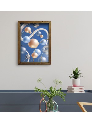 Bk Gift Otel Odası Konseptli Doğal Masif Ahşap Çerçeveli Tablo 45 x 65 cm - 32