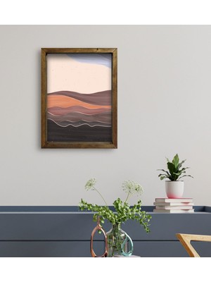 Bk Gift Otel Odası Konseptli Doğal Masif Ahşap Çerçeveli Tablo 45 x 65 cm - 8
