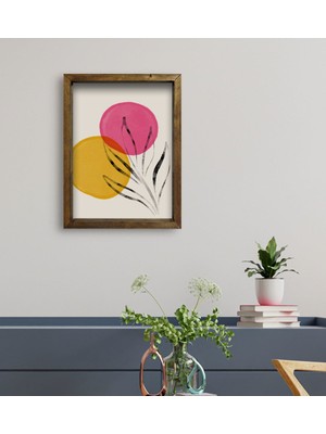 Bk Gift Otel Odası Konseptli Doğal Masif Ahşap Çerçeveli Tablo 45 x 65 cm - 90