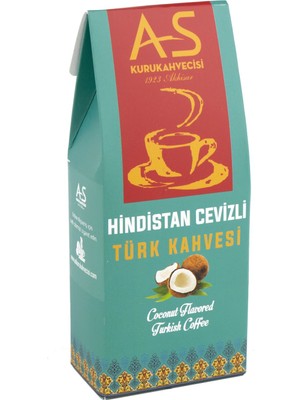 As Kurukahvecisi Hindistan Cevizli Türk Kahvesi 100 Gr. Kutu