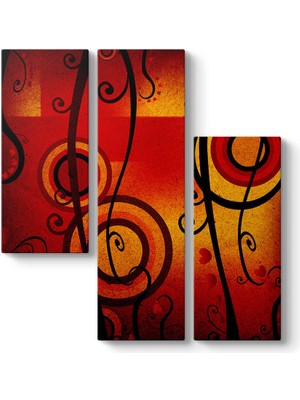 Tabloshop Soyut Daireler ve Dallar Tablosu