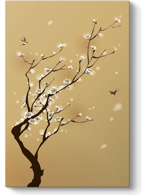 Tabloshop Vektörel Japon Ağacı Tablosu