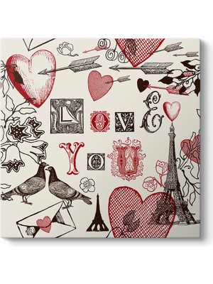 Tabloshop Love You Retro Tablo