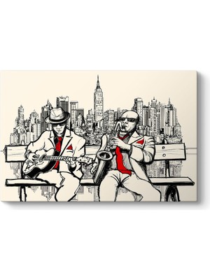 Tabloshop Two Jazz Men Tablosu