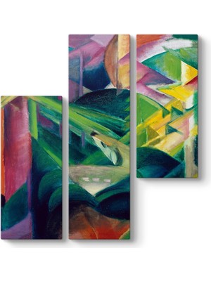 Tabloshop Franz Marc - Deer Monastery Garden Tablosu