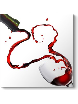 Tabloshop Dekoratif Kırmızı Şarap Tablosu