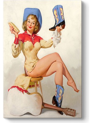 Tabloshop Pin Up Cowgirl Tablosu