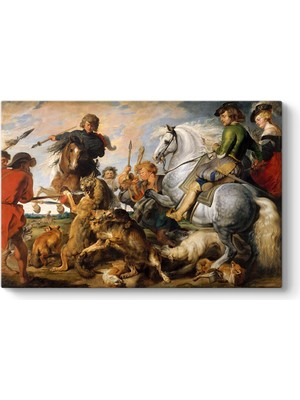 Tabloshop Peter Paul Rubens - Kurt ve Tilki Avı Tablosu
