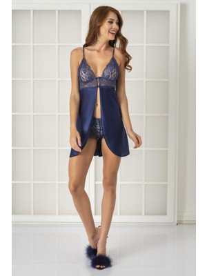 Pierre Cardin  Saten Dantelli Gecelik  - 632