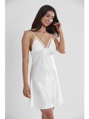 Pierre Cardin  Saten Dantelli Gecelik  - 670