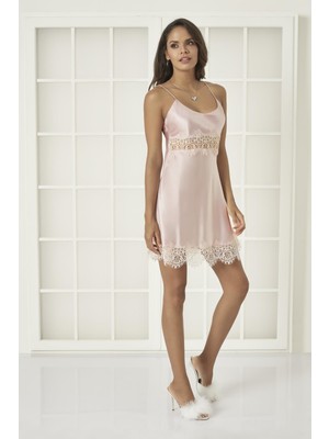 Pierre Cardin  Saten Dantelli Gecelik  - 685