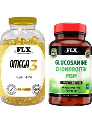 Igor Flx Omega3 180 Softgel & Flx Glucosamine Zerdeçal 60 Tablet