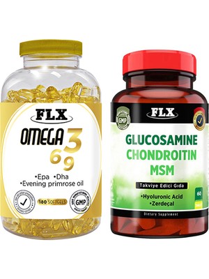 Igor Flx Omega 3-6-9 -180 Softgel & Flx Glucosamine Zerdeçal 60 Tablet