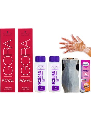 Igor Igora Royal 4-0 Kahve Saç Boyası 2 Adet  Oksidan 20VOL 2 Adet