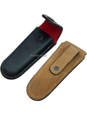 Muhtelif Hakiki Deri Çakı Kılıfı No:4 - 14 Cm, Kemerlikli