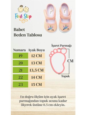 First Step Fuşya Fiyonklu Keten Çocuk AYAKKABISI-F-472