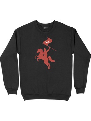 Cix Yeşil Player Siyah Sweatshirt