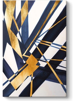 Tabloshop Altın ve Lacivert Tablo