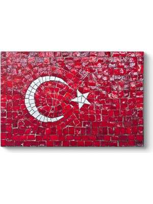 Tabloshop Dekoratif Türk Bayrağı Tablosu