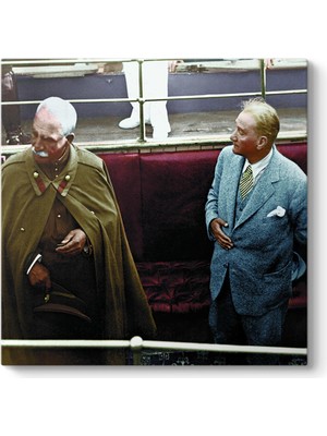 Tabloshop Atatürk ve Iran Şahı Tablosu