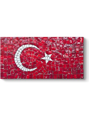 Tabloshop Dekoratif Türk Bayrağı Tablosu