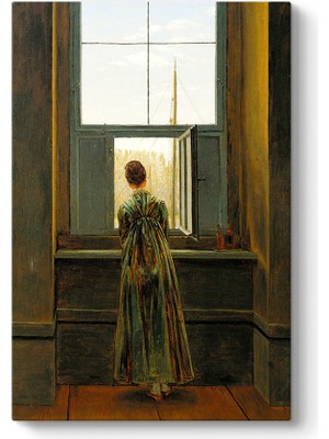 Tabloshop Caspar David - Penceredeki Kadın Tablosu