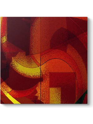 Tabloshop Kırmızı Soyut Tablo