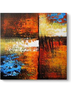 Tabloshop Renkli Kareler Tablo