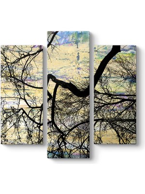 Tabloshop Sanatsal Ağaç Dalları Tablosu