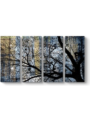 Tabloshop Soyut Ağaç Dalları Tablosu