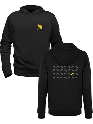 Alfa Tshirt How I Met Your Mother Resim Baskılı Siyah Ön Arka Baskılı Sweatshirt