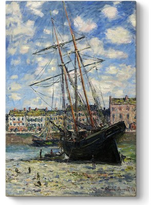 Tabloshop Claude Monet - Boat Lying At Low Tide Tablosu