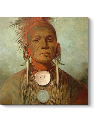 Tabloshop George Catlin - Medicine Man Kanvas Tablo