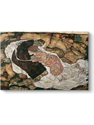 Tabloshop Egon Schiele - Ölüm ve Kız Tablosu