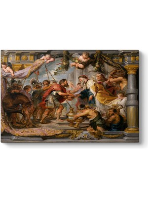 Tabloshop Peter Paul Rubens - Ibrahim ve Melçizedek'in Buluşması Tablosu