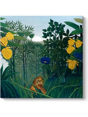 Tabloshop Henri Rousseau - Aslanın Yemeği Tablosu