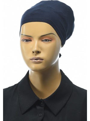 Megalaksi 3 Adet Düz Tesettür Penye Bone - Lacivert