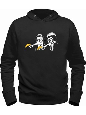 Alfa Tshirt Minions Siyah Çocuk Sweatshirt